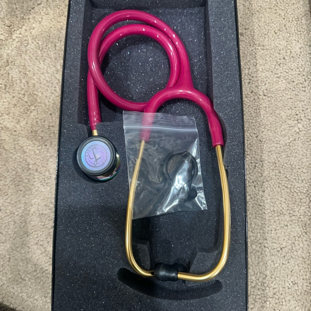 Premium Pink and Gold Stethoscope